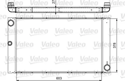 Produktbild von VALEO 735475 Kühler Wasserkühler Motorkühler für BMW 5 Limousine (E60) 5 Touring (E61) 7 (E65, E66, E67) 6 Coupe (E63) 6 Cabrio (E64)
