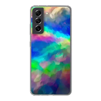 Produktbild von MuchoWow® Handyhülle Schutzhülle Hülle für Samsung Galaxy S21 FE Aquarell - Kunst - Psychedelisch Silikon Softcase Handy Hülle - Mobiltelefonhülle