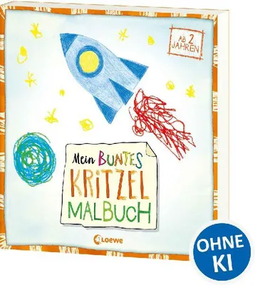 Produktbild von Mein buntes Kritzel-Malbuch (Rakete)