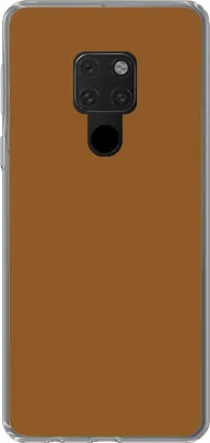 Produktbild von MuchoWow® Handyhülle Schutzhülle Hülle für Telefoonhoesje Huawei P40 Lite Braun - Erdton - Unifarben Silikon Softcase Handy Hülle - Handy