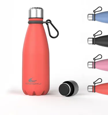 Produktbild von Daikoku - Edelstahl Wasserflasche | 100% Auslaufsicher | Hält 12 Stunden Heiß, 2