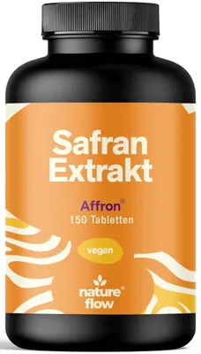Produktbild von Nature Flow Safran Extrakt 150 Tabletten 30mg AFFRON vegan