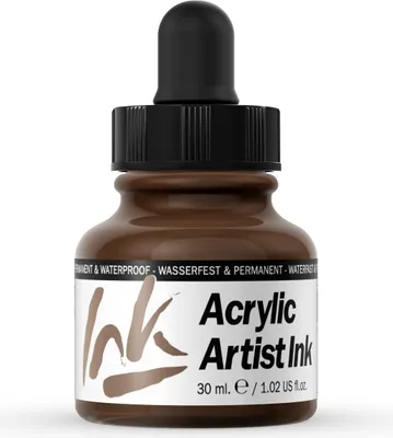 Acrylic Artist Inks Vallejo 60017 Umber 30ml Airbrush Tinte