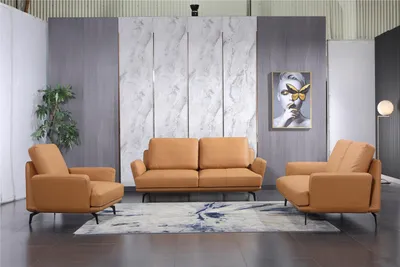 Produktbild von Ledersofa Sofagarnitur 3+2+1 Sitzer Set Garnitur Polstersofa Couch Designersofa