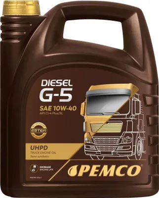 Produktbild von PEMCO Truck UHPD DIESEL G-5 UHPD für 10W-40 5 Liter Motoröl Motorenöl Teilsynthetisch GLOBAL DHD-1 MAN M 3275 228.3 229.1 VDS-3 RLD RLD-2 CATERPILLAR