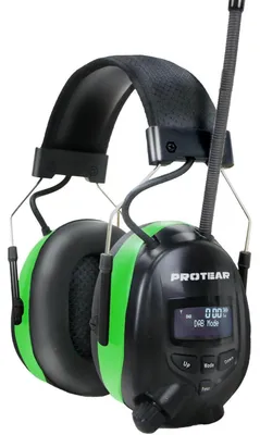 Produktbild von Gehörschutz mit Bluetooth 5.3 DAB+/FM Radio, SNR 30dB, Grün, Wiederaufladbar