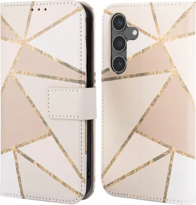 Produktbild von imoshion Design Klapphülle Samsung Galaxy S24 - Beige Graphic