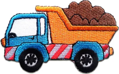 Produktbild von Lkw Truck Kinder - Aufnäher, Bügelbild, Aufbügler, Applikationen, Patches, Flicken, Zum Aufbügeln, Größe: 4,6 x 7,4 cm