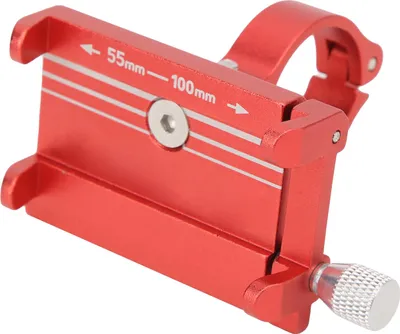 Image de Bewinner Support de t?l?phone pour v?lo, support de t?l?phone pour v?lo sur guidon, haute r?sistance et r?sistance ? la corrosion, pour guidon de 31,8 mm/25,4 mm/22,2 mm (rouge)