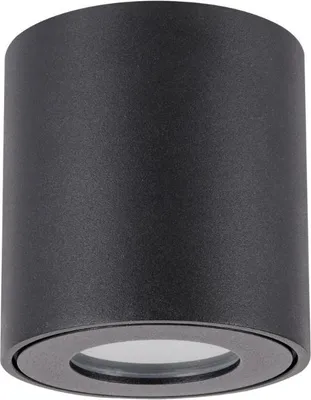 Produktbild von Deckenaufbau-Spot Schwarz IP54 für GU10 Glühbirne