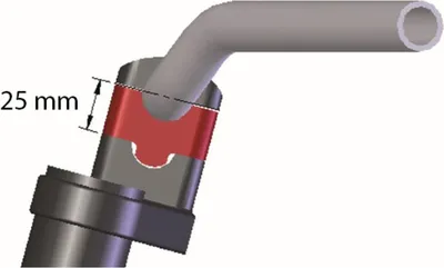 Image de Kit de rehausse de guidon HIGHSIDER noir, 25 mm, pour guidon de Ø 22,2 mm