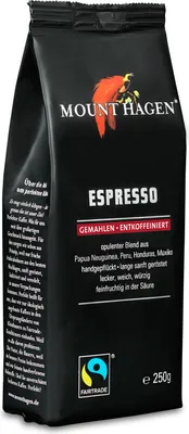 Produktbild von Espresso Kaffee FairTrade - entkoffeiniert gemahlen 250g