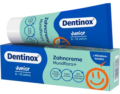 Obrázek produktu pro Dentinox zubní pasta oral flora junior 75 ml