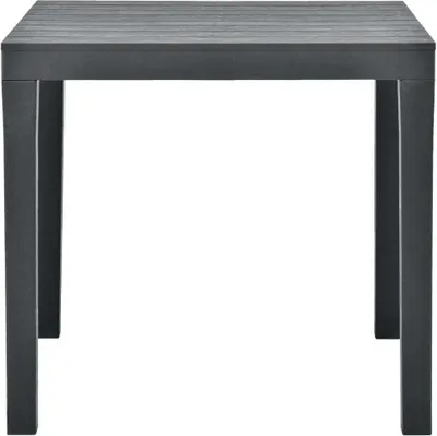 Image de vidaXL Table de jardin anthracite 78x78x72 cm plastique