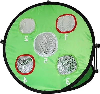 Produktbild von Famanu Golf Trainingsnetz 5 Löcher - Faltbar für Innen- und Außenbereich