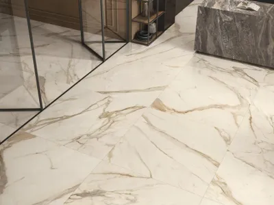 Zdjęcie produktu dla CASA39 Płytki imitujące marmur, białe, 120 x 120 cm, Caesar Anima Futura
