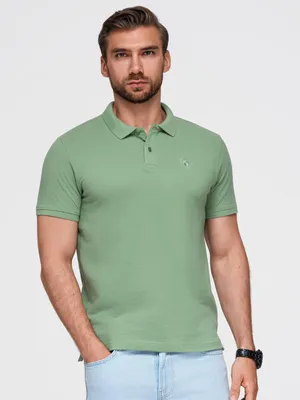 Immagine prodotto di Ombre Clothing T-shirt da uomo con colletto Venolas verde L