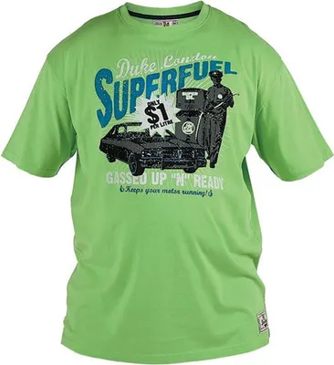 Produktbild von Übergrößen T-Shirt Duke Clothing London SUPERFUEL Grün 4XL