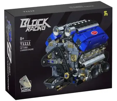 Obrázek produktu pro Stavebnice - Elektricky přeplňovaný motor V8- turbo 1289 dílků.
