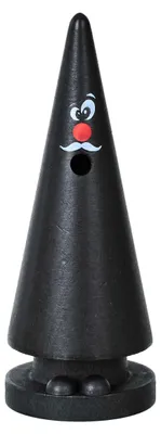Produktbild von Crottendorfer - Räucherfigur Ziegenbein Willy Weihrauch (Schwarz) - Größe ca. 13cm, für Räucherkerzen Größe M (Standard) - 2060