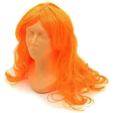Produktbild von Lange Perücke in Neonorange – ADAR
