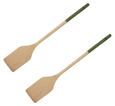 Image de Set de 2 ustensiles de cuisine spatule en bois et spatule Fackelmann Boisselerie