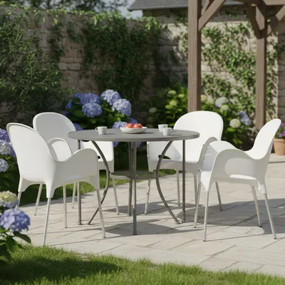 Produktbild von Raimund - Outdoor-Stuhl, Weiß, 4 Stühle Italy