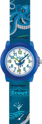 Produktbild von Scout Kinderuhr Blue Sea aus Kunststoff, blau