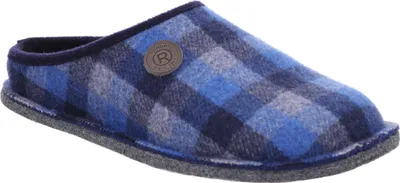 Obrázok produktu pre Pánske plstené papuče Rohde s kockovaným vzorom voľné stielky Lucca-H 6944, veľkosť:44 EU, farba:Blue