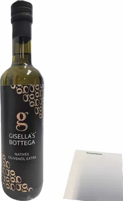 Produktbild von Gisellas Bottega Natives Olivenöl Extra (500ml Flasche) + usy Block