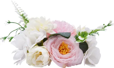 Produktbild von 10 Stück künstliche Blumen Set Hochzeit Herzstück Tischdekoration Blumenstrauß Blumenkugeln (Rosa&Weiß)