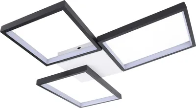 Obrázok produktu pre Moderné LED stropné svetlo Stmievateľné 3 hlavy štvorcov Stropné svietidlo s diaľkovým ovládaním pre spálňu Kuchyňa Jedáleň Kancelária