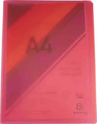 Produktbild von Exacompta 12x Sichtmappe PP 500µ + 30 Hüllen , A4, Rot, 85365E