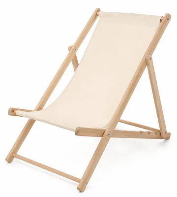 Productafbeelding van Inklapbare Ligstoel van Hout voor Strand en Tuin