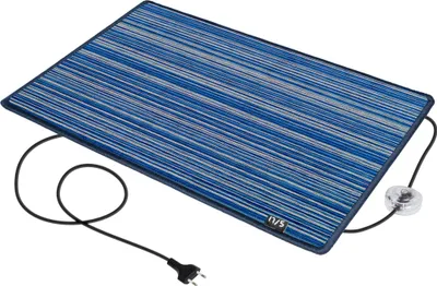 Produktbild von Heizteppich Teppichheizung Fußwärmer rot Infrarot elektrische Heizmatte Wärmematte 17/5 Chenille blau