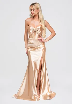 Produktbild von LARICA Abendkleid Gorset Maxi Glamour LA-OM-DLR393 gold M
