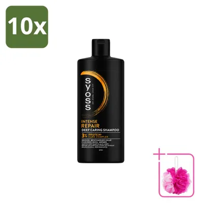 Obrázok produktu pre 10 ks šampónu Syoss Repair pre suché a poškodené vlasy, 440 ml - výhodný balík - 10 kusov