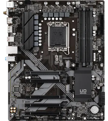 Produktbild von GIGABYTE B760 DS3H AX DDR4 Mainboard - Unterstützt Intel Core Prozessoren der 14. Generation, 8+2+1 Phasen digitales VRM, bis zu 5333MHz DDR4 (OC), 2x PCIe 4.0 M.2, Wi-Fi 6E, GbE LAN, USB 3.2 Gen 2, Intel, LGA 1700, Intel® Celeron®, Intel® Core™ i3, Intel® Core™ i5, Intel® Core™ i7, Intel® Core™ i9,..., LGA 1700, DDR4-SDRAM, 128 GB