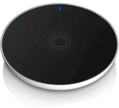 Zdjęcie produktu dla Indukcyjna ładowarka Qi, bezprzewodowa stacja ładująca do smartfonów, 5 V DC i 1,5-2 A, odległość ładowania ok. 4 mm, zabezpieczenie antypoślizgowe, z kablem USB, kolor: czarno-biały