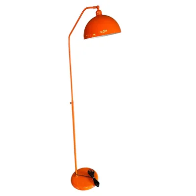 Produktbild von Orangefarbene Stehlampe mit Schwenkbarem Lampenkopf Moderne, Dekorative Metall-Stehlampe