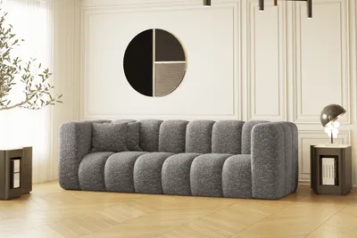 Produktbild von Kaiser Möbel Couch, Dreisitzer-Sofa Grand Modular Stoff Haga Grau