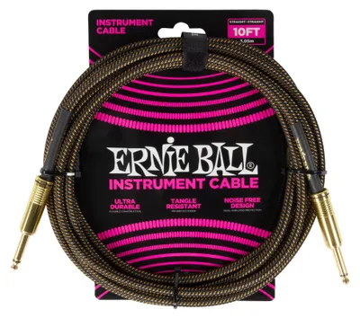 Produktbild von Ernie Ball Instrumentenkabel 3,05 m geflochten Gerade/Gerade - Pay Dirt