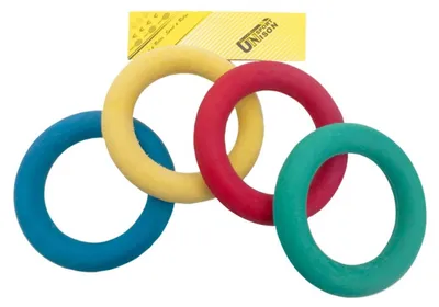 Image de Anneau Ringo en caoutchouc, diamètre 16 cm, 4 couleurs dans un sachet