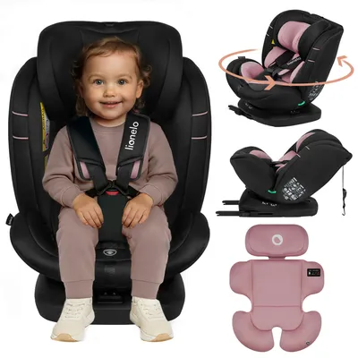Image de Lionelo Bastiaan i-Size Siège-auto de la naissance à 12 ans, de 0 kg à 36 kg, i-Size, Isofix + Top Tether - Pink Rose