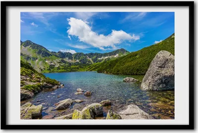 Produktbild von Bild 60x40 MDF-Rahmen, Wandkunst Tatra-Tal