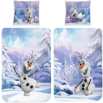 Immagine prodotto di Biancheria da letto Frozen Olaf, 135 x 200 cm + 80 x 80 cm