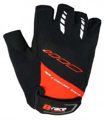 Obrázok produktu pre B-Race Rukavice S Gélom Čierne/Červené, S