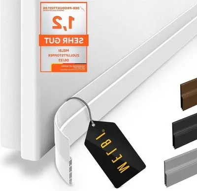Obrázek produktu pro Bílé samolepicí těsnění na dveře 5 x 100 cm, izolace proti větru