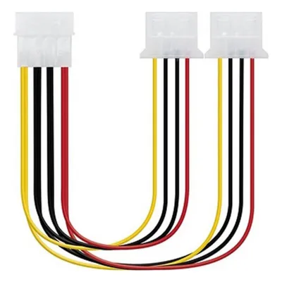 Zdjęcie produktu dla Nanocable 10.19.0401, 0,2 m, Molex (4-pin), 2 x Molex (4-pin), Męska, Żeńska, Prosty