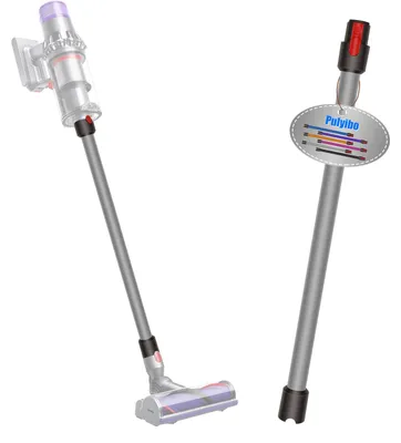 Verlängerungsrohr 73 cm, kompatibel mit Dyson V7–V15, grau